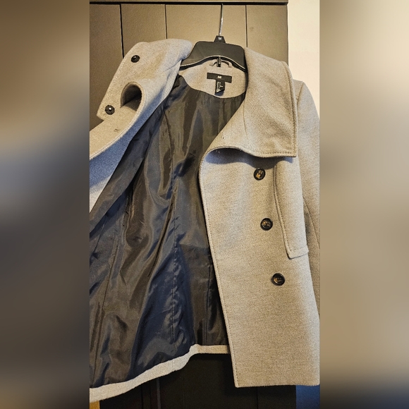 S/M Gray H&M Peacoat - Picture 4 of 7